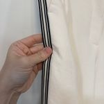 Aritzia  Womens Effortless Pants 10 White Trouser Pin Stripe Wide Leg Pleat Loose Photo 8