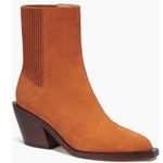 Coach Prestyn Ankle Booties in Burnished Amber, Leather Suede Boots NEW in Box Photo 0