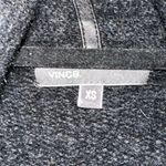 Vince  Leather Trim Sweater Knit Jacket Open‎ Front Cardigan Size XS Photo 5