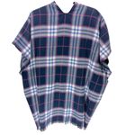 Loft  Plaid Blanket Wrap Kimono M/L‎ Photo 5