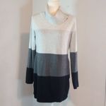 INC  Colorblock Turtleneck Zipper Sweater Dress Photo 2