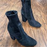 Valentino Garavani Valentino • Stretch-Suede Sock Boots ankle booties block heeled zip leather Photo 14