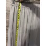 Skirt Maxi Long Light Gray Lined Elastic Waist Sz Medium Lace Girl New Formal Photo 2