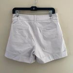 y2k pleated office siren pinstripe shorts White Size 6 Photo 1