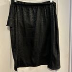 Status by Chenault Black Textured Tie Waist Midi Skirt Women's XL Photo 1