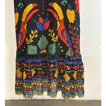 Farm Rio Georgette maxi floral long sleeved v neck dress size Petite Small Photo 10