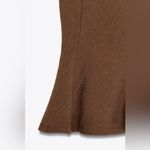 ZARA  NWT brown peplum sleeveless top Photo 3