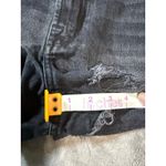 ZARA  Size‎ 2 Black Denim The High Waist Short Distressed Women 100% Cotton Photo 5