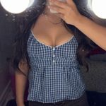 Brandy Melville Plaid Tiffany Top Photo 0