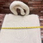 Victoria's Secret  Ivory VS Logo Sherpa Tote Bag Photo 5