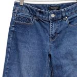 White House | Black Market jeans Women's Sz 6 Capri Pockets Denim Pants Noir Style Photo 1