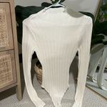 Abercrombie & Fitch  Cream Ribbed Bodysuit Photo 6