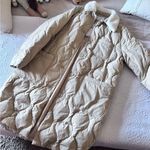 URBAN‎ REVIVO quilted puffer jacket DOWN FILLED Tan Size M Photo 0