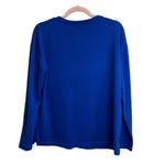 Sanctuary Blue Crew Neck Pocket Pullover Sweatshirt NWOT Photo 2