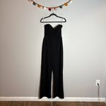 Lulus  Fashionista Nights Black Strapless Bustier Wide-Leg Jumpsuit Photo 2