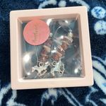 Handcrafted by Western Horse Dangle Earrings Pink Photo 0