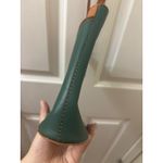 Vera Pelle Green BROWN Leather Purse  Italian Crossbody Handbag Photo 4