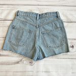 Topshop Denim Comfort Stretch Mom Shorts in Bleach Blue Size 2 Petite NWT Photo 6