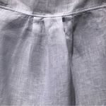 ZARA White linen blend crop oversize shirt S Photo 5