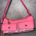 Juicy Couture Bag Pink Denim Shoulder Bag JC Logo Handbag Purse w/ Shimmer Photo 7