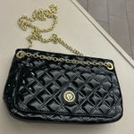 Anne Klein Bag Chic Black Quilted Crossbody Bag with Gold Chain by  like new Photo 0