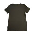 Calvin Klein Jeans  Womens Black Short-Sleeve T-Shirt Glitter Logo Medium NWT Photo 4