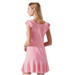 Tommy Bahama Coral Stripe Breaker Bay Spa Flounce Dress size Small Photo 2