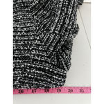 ZARA  Tweed‎ Blazer One Button Heather Gray Black Long Sleeve Pockets Size Large Photo 7