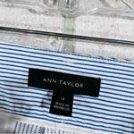 Ann Taylor NWT The Boardwalk Blue and White Striped Bermuda Shorts Size 14 Photo 8