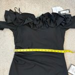 XScape  Ruffle Off The Shoulder Cocktail Dress Black 16 Petite Photo 6