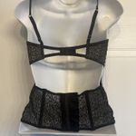 Victoria's Secret  Corset Bustier Longline Lined Underwire Bra Lace Size 34C Black Photo 3