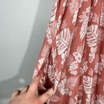 Entro Boutique Peach Tropical Floral Maxi Length Tank Top Dress XL Resortwear Photo 1
