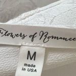 NWT Flowers of Romance Dip Dye Ombre Mini Dress in Blue White Size Medium Photo 6