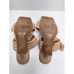 Abound  Sandals Size 4 Qarly Heeled Tan Square Toe Slip On Heels Photo 8