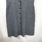J.Crew Sz 4 Mini Dress Gingham Button Front Sleeveless Blue Academia Prep 1767 Photo 3