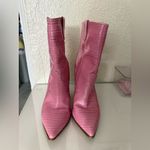 Raye Revolve Leon faux croc embossed Boot in Pink Pink color size 5.5 Photo 3