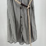 Sanctuary  Black White Striped Mini button front shirt Dress S neutral casual Photo 4