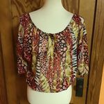 Bright cold shoulder Y2K top Photo 4