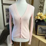 Ted Baker Ilanga V Neck Ribbed Cardigan In Light Pink Size Small Photo 1