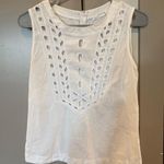 ZARA White Cut Out Tank Top Photo 0