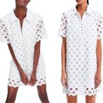 ZARA  openwork crochet short dress with buttons Size Medium Photo 1