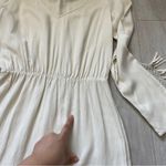 For Love & Lemons  Dress long sleeve v neck fringe mini womens Cream (small) Photo 7