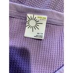 Aerie Offline by  Purple Waffle Knit V Neck Long Sleeve Thumbhole Top XS Photo 4