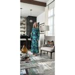 Free People THE WOLF GANG Calypso Green Blue Maxi Long Sleeve Dress sz Small Photo 16