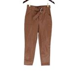superdown Womens Chanice Faux Leather Belted Trouser Pants Size Small Photo 1