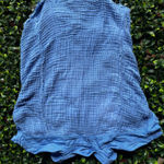 Free People  Heat Waves Gauze Visit Top Cornflower button down size medium  Photo 1