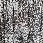 Fresh Produce Maxi Tank Dress Womens M Black Gray Floral Smocked Sleeveless USA Photo 9