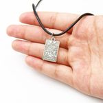 The Lovers Tarot Card Necklace Black Photo 2