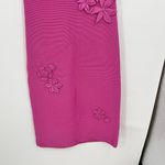 Amur Allegra crochet Floral Knit Midi pink pearl sleeveless pullover size large Photo 9