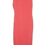 Black Halo NWT  Belted Jackie O Sheath Dress Women's Salmon Size 2 Photo 3